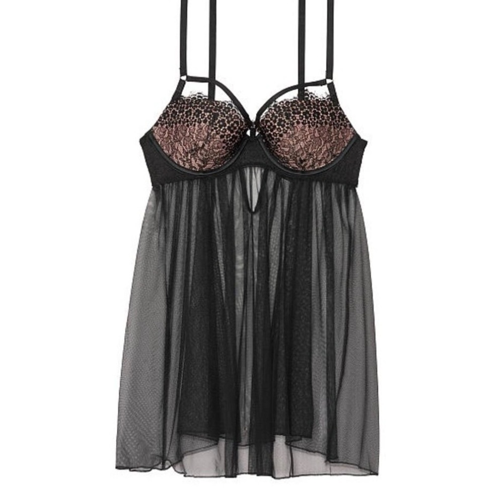 BNWT Victoria's Secret Baby Doll Lace Chemise 34C